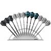 KOTO darts KOTO - Espositore Acrilico per Freccette, Porta 12 Freccette, Trasparente | Per 4 set freccette (12 fori), esposizione e conservazione, plastica trasparente, 23x8x8cm, 180g, solo porta freccette