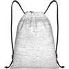 Kfjghhl Muro di mattoni. Zaino con coulisse, per sport, sport, palestra, donna, uomo, bambino, sport all'aria aperta, Nero , M, Vacanze