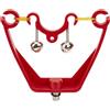 Generic Porta canna da pesca accessorio arco tipo doppio campanello allarme carpa (rosso)
