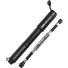 PRO BIKE TOOL Bike Pump with Gauge Fits Presta and Schrader - Accurate Inflation - Mini Bicycle Tyre Pump for Road, Mountain and BMX Bikes - High Pressure 100 PSI, Includes Mount Kit (MATT Black)