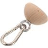 ABOOFAN Trainer di Presa in Legno a Mezza Sfera per Arrampicata | Superficie Khaki Texture Naturale, Uso Casa e Outdoor, Formato Portatile Ergonomico