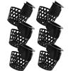 MAGICLULU 6 Pezzi Tasca da Biliardo Tasca Tavolo da Biliardo Ricambio in PVC Nero 16x14x11cm Installazione Semplice e Snooker