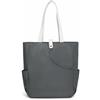 Qianly Sports Tote Borsa Tennis Padel Borsa Racket Portaracchette Borsa Palestra in Tessuto Leggero Resistente con Interno Capiente per Smartphone Computer E, Bianco Sporco, Bianco Sporco
