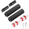 Allthingstore Kit asta di prolunga LED per Ninebot per Max G30 Estensione Rosso Arancione (B)