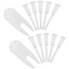 PLAFOPE Tappo Aria per Yoga Ball e Handle Ball in ABS, Bianco | Set, Estrattore Incluso, Compatto e Riutilizzabile per Rimozione Rapida