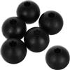 GATHINESS 6 Pezzi Fermacavo a Puleggia con Sfere 40mm e Fori 8mm | Nero in Nylon, Installazione Rapida, per Cavo D'acciaio e Set Home Gym