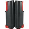 Hellery Rete da Pong Portatile Supporto Rete Tennis Tavolo Morsa Regolabile Struttura Retrattile Anti Scivolo Materiale Trasportabile Adatta a Casa Centro, Nero, Rosso