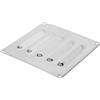 VILLCASE Pannello di Ventilazione in Acciaio Inox Argento per Barca, Forma Quadrata, con Design Lineare, Adatto per Uso in Cucine Esterne e Yacht