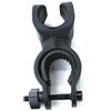 TOYANDONA Supporto Lampada Frontale Bici in Gomma Nera Leggero, Clip Manubrio
