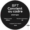 SPORTNOW 8ft Tappeto di Ricambio Trampolino, 42 Ganci a V, Nero