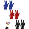 WUNZILO 6Pcs guanto biliardo,Biliardo Pool Cue Gloves,Guanti da biliardo professionali,Guanti da biliardo traspiranti per giochi carom, Snooker, giochi in piscina for Left Hand