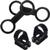 Toyvian Snorkel Keeper Locks e Diving Mask Snorkel Keeper Nero, in Silicone e ABS, 4 Pezzi, Regolabile e Portatile, per Maschera e Boccaglio, Accessorio per Snorkeling