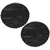JOINPAYA 2 Pezzi Tappeto Elastico di Ricambio 4ft 36 V-rings, Nero | Rete Pp, Forma Circolare e Allungata, Accessorio per Fitness e Gioco, Uso Interno ed Esterno
