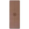 harayaa Fitness Exercise Pad Tappetino Palestra Tappeto Allenamento Materassino con Indicazioni Posizionali per Adatto a Equilibrio Stretching Profondo, Marrone, Doppia Linea