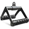 ZQINGQING Accessori Palestra Double D Handle 360 Rotataing Cable Row Attachment for Machine Soft Rubber Hanlde Gym Fitness LAT Pulldown Close Grip