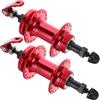 CLISPEED Mozzo Ruota Bicicletta Posteriore, Mozzo Bici 36 Fori, Lega Rossa, ASSE per Mountain Bike, Compatibile Bici e Mountain Bike, Installazione Facile e Stabilità Migliorata