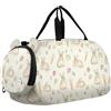 GuoChe Borsone da viaggio per bambini, ragazzi e ragazze | Borsone sportivo da notte con scomparto per scarpe, stile vintage, retrò, con motivo Holland Lop Rabbit Lover