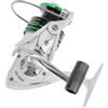 HOMOCONO Mulinello da Pesca Hc5000 in Metallo Bianco per Mare e Fiume | Struttura Interamente in Metallo, Tecnologia a Freddo, Resistente All'acqua