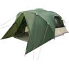 YUOGHRTFE Tenda a cupola per 4 persone, verde, in taffetà impermeabile con tetto, copertura antipioggia rimovibile e finestra ventilata, include tiranti e picchetti, 455 x 252 x 178 cm