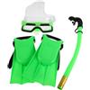FRCOLOR Set da snorkeling per con maschera da snorkeling, occhialini e pinne regolabili per snorkeling e avventure subacquee in PVC PC PP EVA 1 set