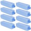COMPUKAS Reusable Ice Packs for Cooler in PE, 8 Pezzi, Uso Versatile per Bevande e Cibo, per Lunch Box e Trasporto a Catena del Freddo