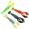 BESTOMZ Esca Silicone in Astice 4 Pezzi di Forma 95mm Artificiale | Lure Realistico, Uso Semplice e Resistenza ai Morsi, Accessorio da Pesca per Pesci