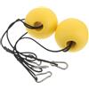 LRXIYODE Boa da Yacht e Piscina, 2 Pezzi, PVC Giallo, Corda Resistente, Galleggiante Leggero, per Boating e Mattine Nebbiose