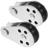 Garneck 2 Pezzi Puleggia per Kayak, Puleggia Marina in Acciaio Inox, Argento, per Barca e Vento, Accessorio Nautico per Uomini, Funzionamento Fluido, Facile Installazione