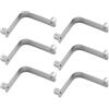 TOP-MAX 6 perni doppi a forma di V da 8 x 10 mm con bottone a pressione, clip a molla per kayak