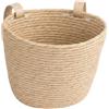 Wswqop Cestino Bicicletta Anteriore Bambini Cesto Portaoggetti Cesta Intrecciata Accessori Manubrio Portatile in Pp Intrecciato con Cinghie Regolabili