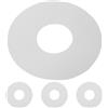 UKCOCO Parti valvola Barca Gonfiabile 4 Pezzi, Guarnizione valvola Aria PVC Bianco, Sigillo Anti-Perdita, per Kayak e gommone