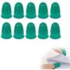 Savento Protezione per dita in silicone per punte da 10 pezzi, verde