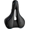 Wi8parts Sella per bicicletta confortevole con due sfere ammortizzanti e cuscino in memory foam, ricambio universale per mountain bike, bici da strada e cyclette, per uomo e donna, 26,5 x 21 x 8 cm, colorato