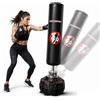 FFitness Sacco da Boxe da Terra per Adulti con Base Riempibile, Altezza 180 cm, Sacco Freestanding Professionale con Ventose e Base Ammortizzata per Allenamento MMA Kickboxing Pugilato Fitness a Casa