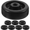 Cabilock 8 Pezzi Ruota per Attrezzatura Fitness, Ruota di Trasporto per Tapis, Rullo per Allenamento; Nero; Pp e Poliammide; Installazione Facile, Silenziosa; per Attrezzatura Fitness