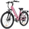 GEBIKE G03 Bicicletta Elettrica Adulti, E-Bike Città con Batteria Rimovibile 36V 13Ah, Autonomia Fino a 90 km, Telaio Step Through, Cambio Shimano 7 Velocità, Forcella Ammortizzata e Freni a Disco