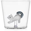 Ichendorf TABBY CAT Tumbler gatto bianco coda grigia