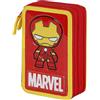 Marvel Iron Man Alloy-Astuccio con Matite Triplo, Rosso, 14 x 21 cm