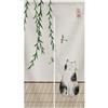 Ofat Home Giapponese Wild Man Cat dipinto a mano Giapponese Noren, Giapponese Porta Tenda, Breve Uomo Selvaggio 85x150cm Supporto Servizi Personalizzati