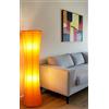 Trango, lampada a stelo con carta di riso dal design moderno 125 cm di altezza., Lila inkl. 2x 4.0 W LED LM TG1229-030PL, E14 40.0 wattsW 230.00 voltsV