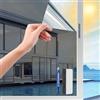 Chingcoo Pellicola solare per finestre, per interni, 90 x 200 cm, pellicola a specchio per finestre, autoadesiva, protezione dai raggi UV, protezione dal calore per casa, ufficio, grigio