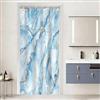 Uiiooazy Tenda Doccia Antimuffa 90x180cm Effetto Marmo Blu Cielo Sfumata