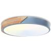Fynokst Plafoniera a LED con temperatura di colore regolabile, plafoniera in legno da 40W 4000LM 3000K/4000K/6000K, IP54, pannello luminoso da soffitto rotondo Ø40cm, adatto per camera da letto