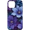 Deep Purple, Lavender & Lilac Flower Gif Custodia per iPhone 12 mini Carino Viola Fiori Lilla Vaporwave Estetica