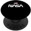 NASA Worm Logo con bandiera americana Swea PopSockets PopGrip Adesivo