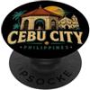 Philippines Souvenir Gift Vintage Cebu City Filippine viaggio souvenir regalo punto di riferimento PopSockets PopGrip Adesivo