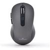 Bluestork - Mouse senza fili ricaricabile, silenzioso, ricevitore USB, 2,5 Ghz, mouse wireless, 6 pulsanti, design ergonomico, 800-1600 Dpi, compatibile con PC, Mac, laptop -2023 (grigio)