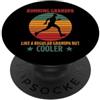 Funny Jogging Grandpa Athletic Workout S Running Grandpa Cooler Divertente Scritta Corsa Opa Jogging PopSockets PopGrip Adesivo