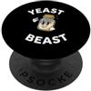 Sourdough Baker Fermentation Apparel Yeast Beast Sourdough Starter Retro Cartoon Baker PopSockets PopGrip Adesivo