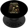 Botany Mushroom Plant Lover Dark Humor G Tutte le piante sono commestibili alcune solo una volta fungo teschio da giardino PopSockets PopGrip Adesivo